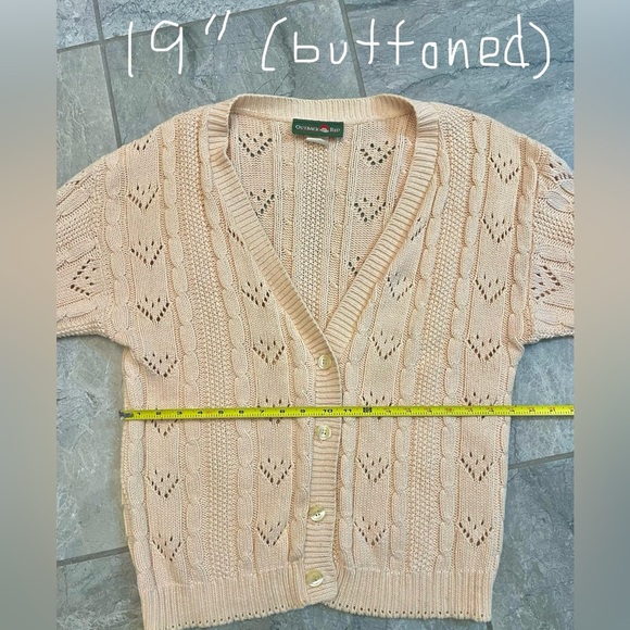 Vintage (Outback Red) Pink 100% Knit Cardigan Size Medium! - Picture 16 of 16